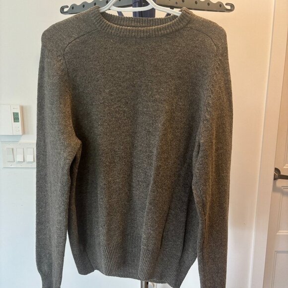 J.Crew Men’s 100% Lambswool Crewneck Sweater Gray (Size M) - Picture 1 of 7
